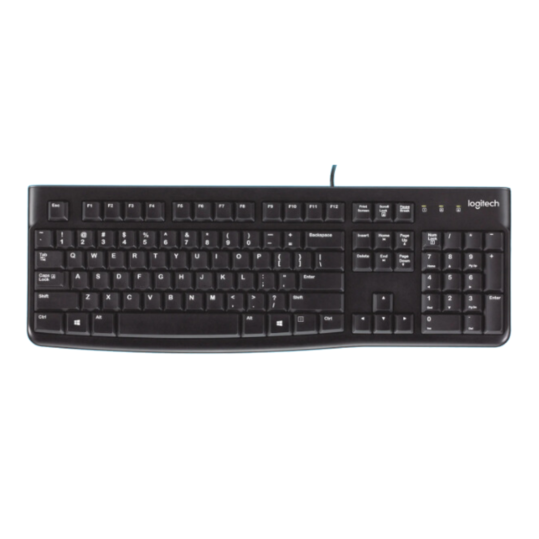 Teclado Logitech K120 Membrana Alámbrico Inglés