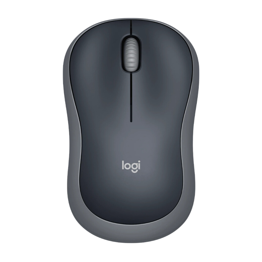 MOUSE LOGITECH M185 INALAMBRICO CON RECEPTOR 910-002225 NEGRO/PLATEADO
