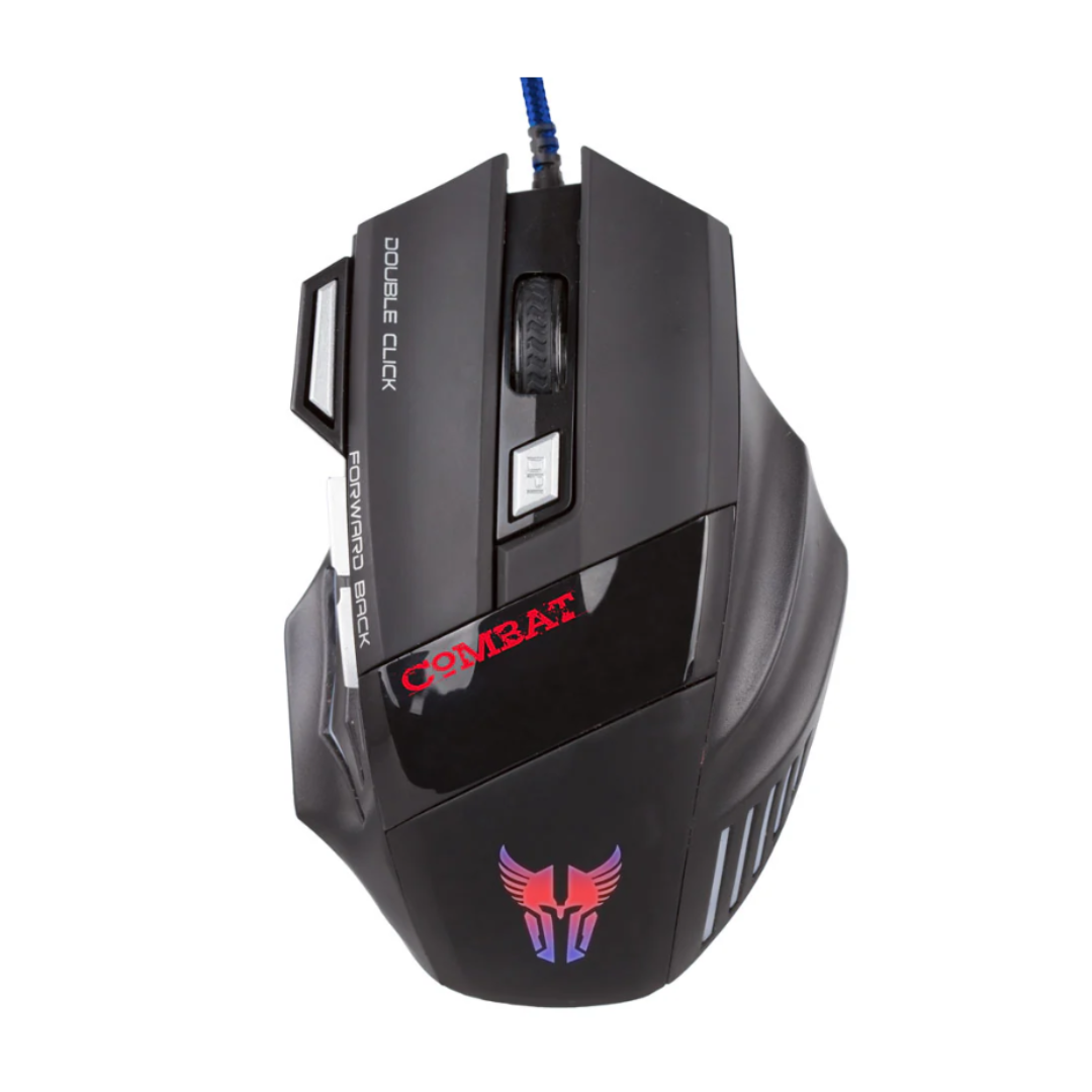MOUSE GAMING RGB ARGOM COMBAT ALAMBRICO ARG-MS-2042BK Negro
