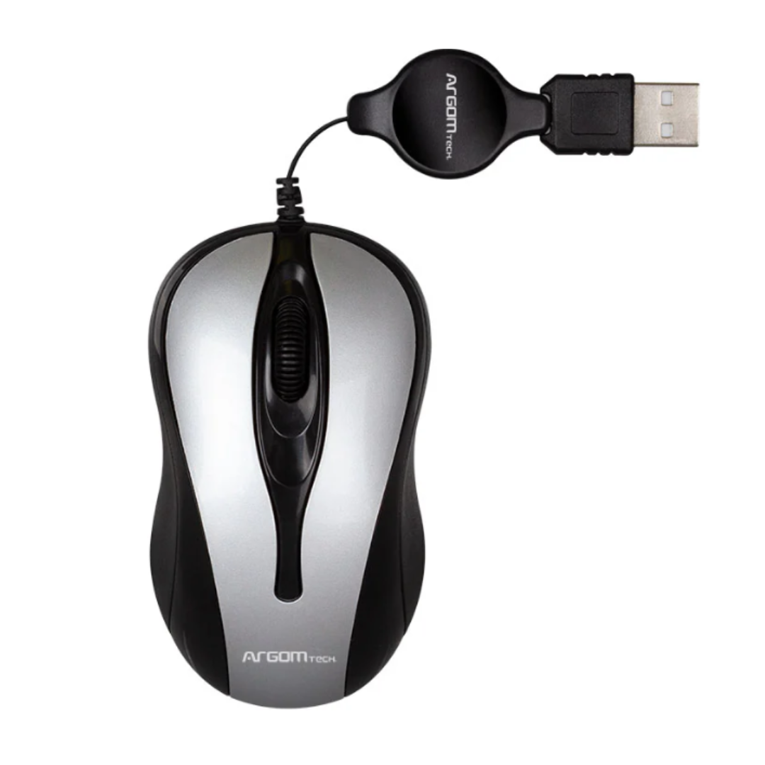 MOUSE ARGOM ALAMBRICO ARG-MS-0008GR Gris