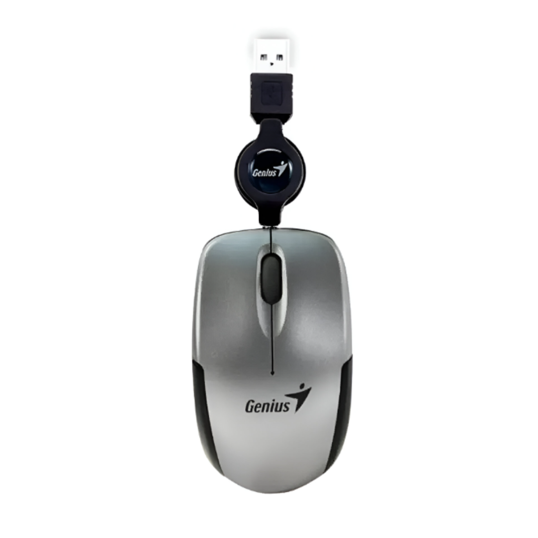 MOUSE GENIUS RS2 MICRO TRAVELER V2 ALAMBRICO 31010125102 PLATEADO