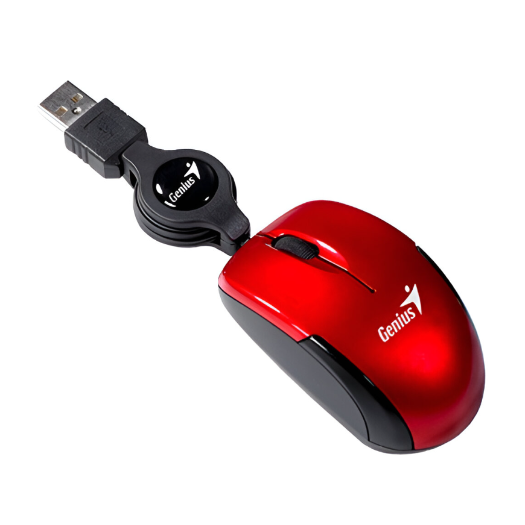 MOUSE GENIUS RS2 MICRO TRAVELER V2 ALAMBRICO 31010125103 ROJO