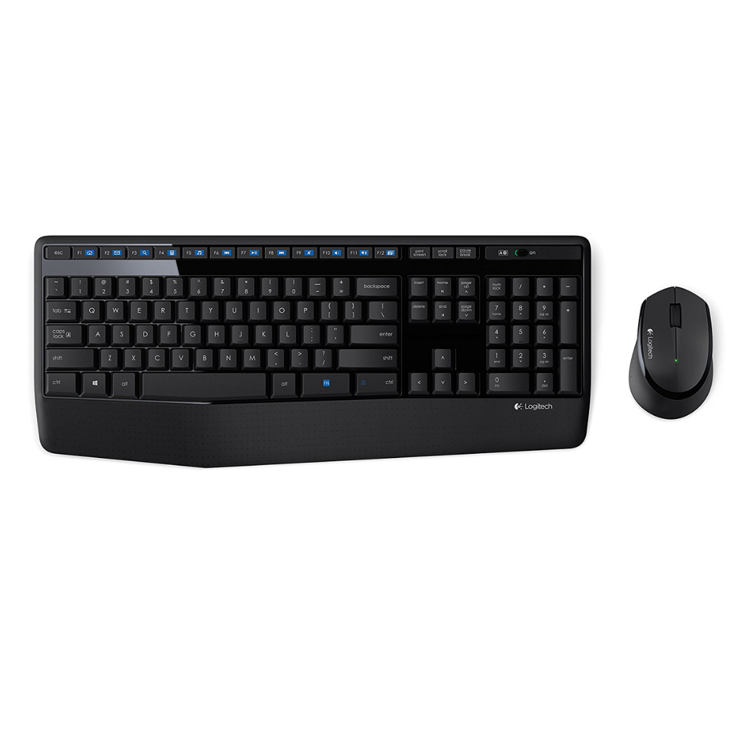 Teclado Y Mouse Logitech Mk345 Black Inalambrico Español