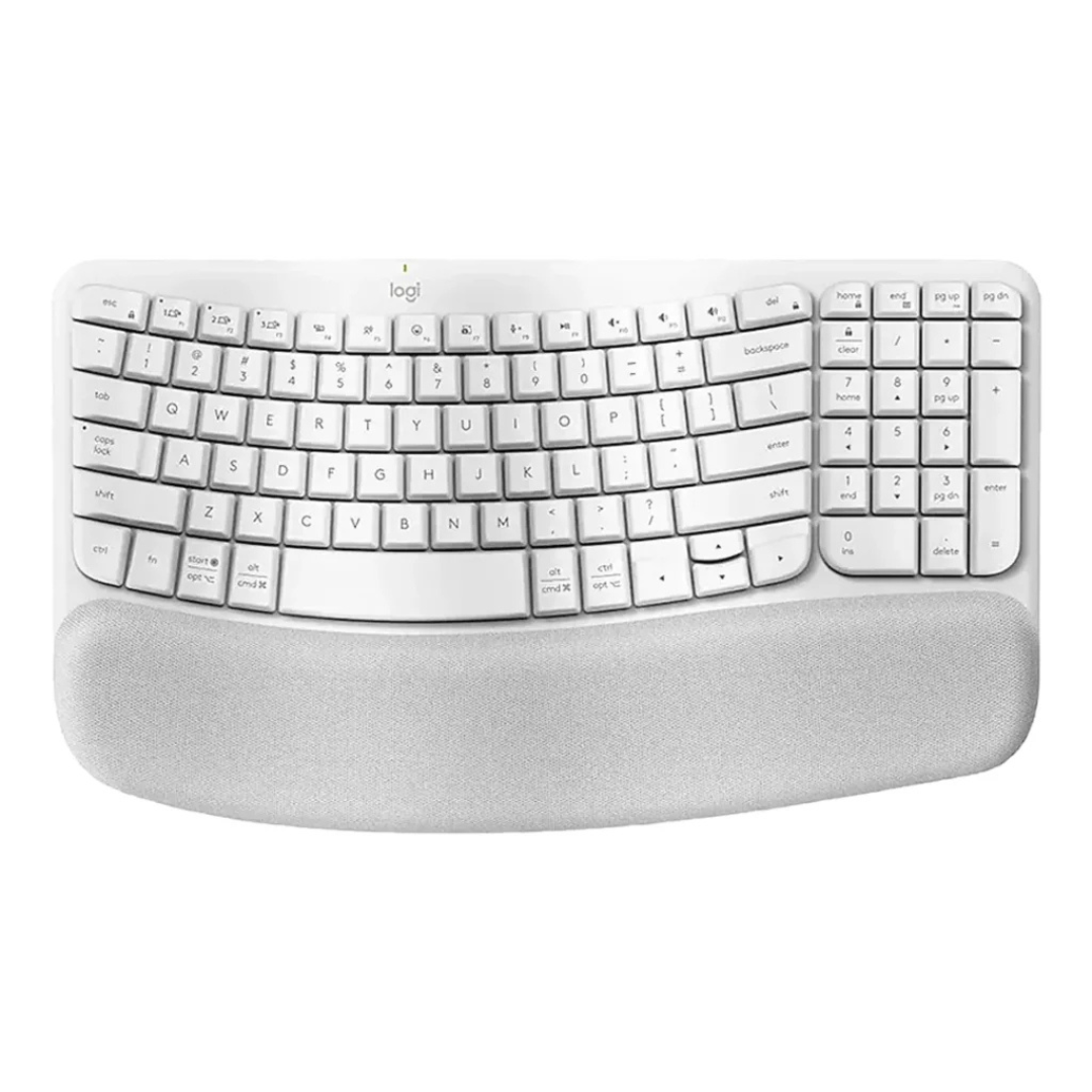 Teclado Logitech Ergonomic Wave Keys Membrana Bluetooth Español