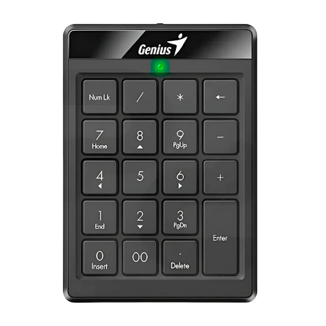 TECLADO NUMÉRICO GENIUS NUMPAD 110 MEMBRANA ALÁMBRICO 31300016400 NEGRO