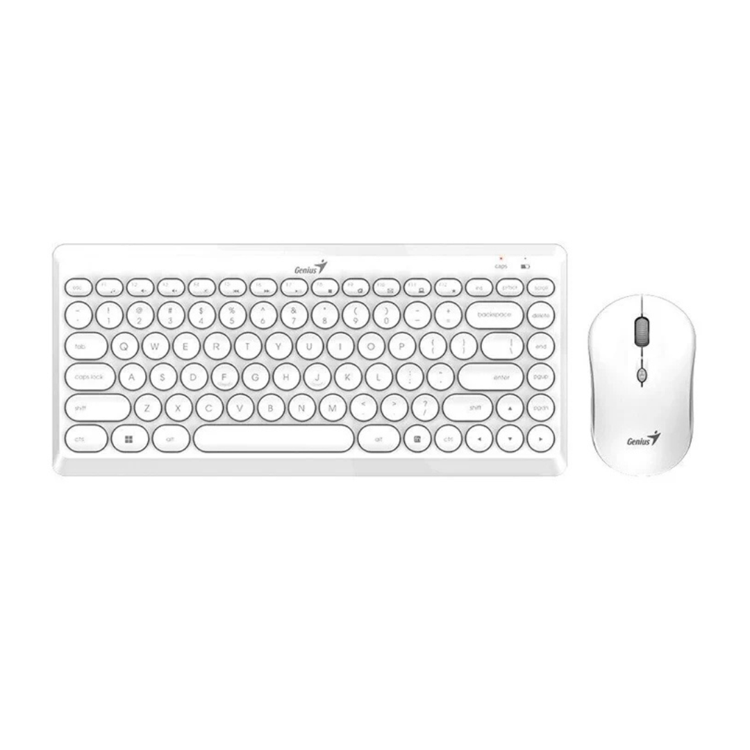 TECLADO Y MOUSE GENIUS LUXEMATE Q8000 SP WHITE 31340013410
