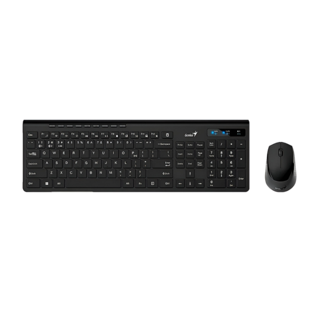 TECLADO Y MOUSE GENIUS SLIMSTAR 8230 SP BLACK 31340015407