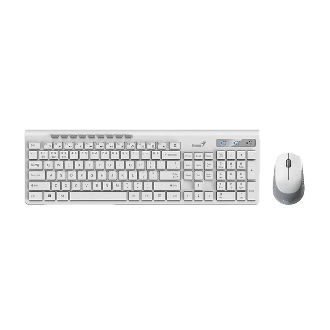 TECLADO Y MOUSE GENIUS SLIMSTAR 8230 SP WHITE 31340015401