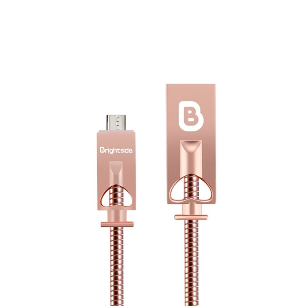 Cable Metal Heart Brightside BSC-MH100M micro USB