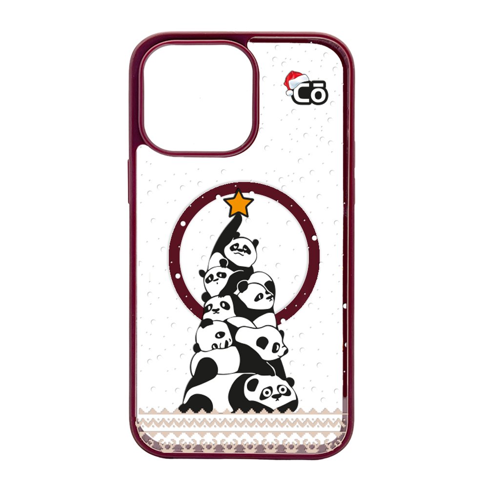 Côbee Canvas MagSafe Iphone 14 Pro Máx Panda Tree / Vino