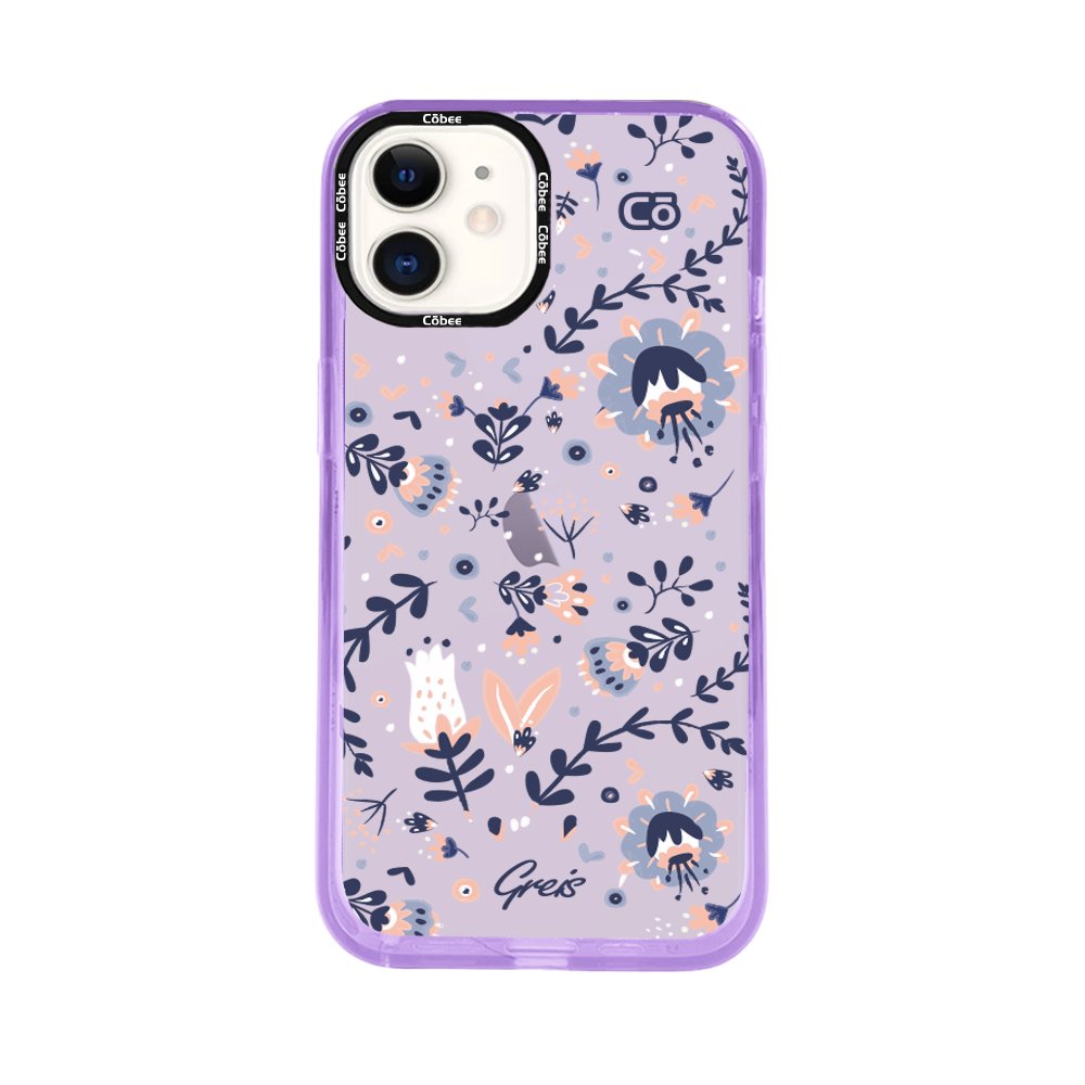 Côbee Log iPhone 13/14 Pro Greis #6 Morado