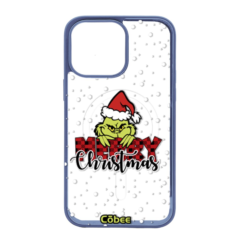 Côbee Canvas MagSafe Iphone 14 Pro Grinchmas / Azul