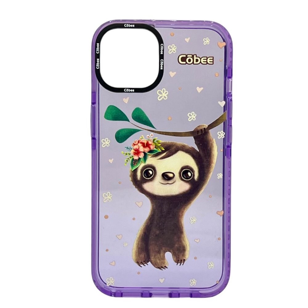 Côbee Log Iphone 13/14 Perezoso Morado