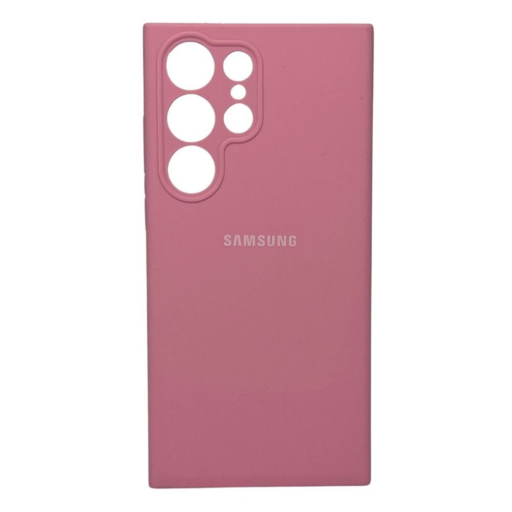 Estuche Silicon Samsung S23 Ultra Rosado