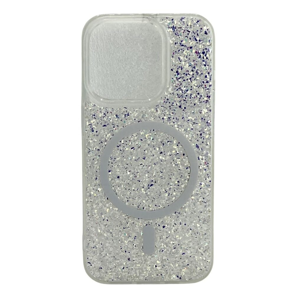 Estuche Tornasol MagSafe Iphone 15 Pro Blanco