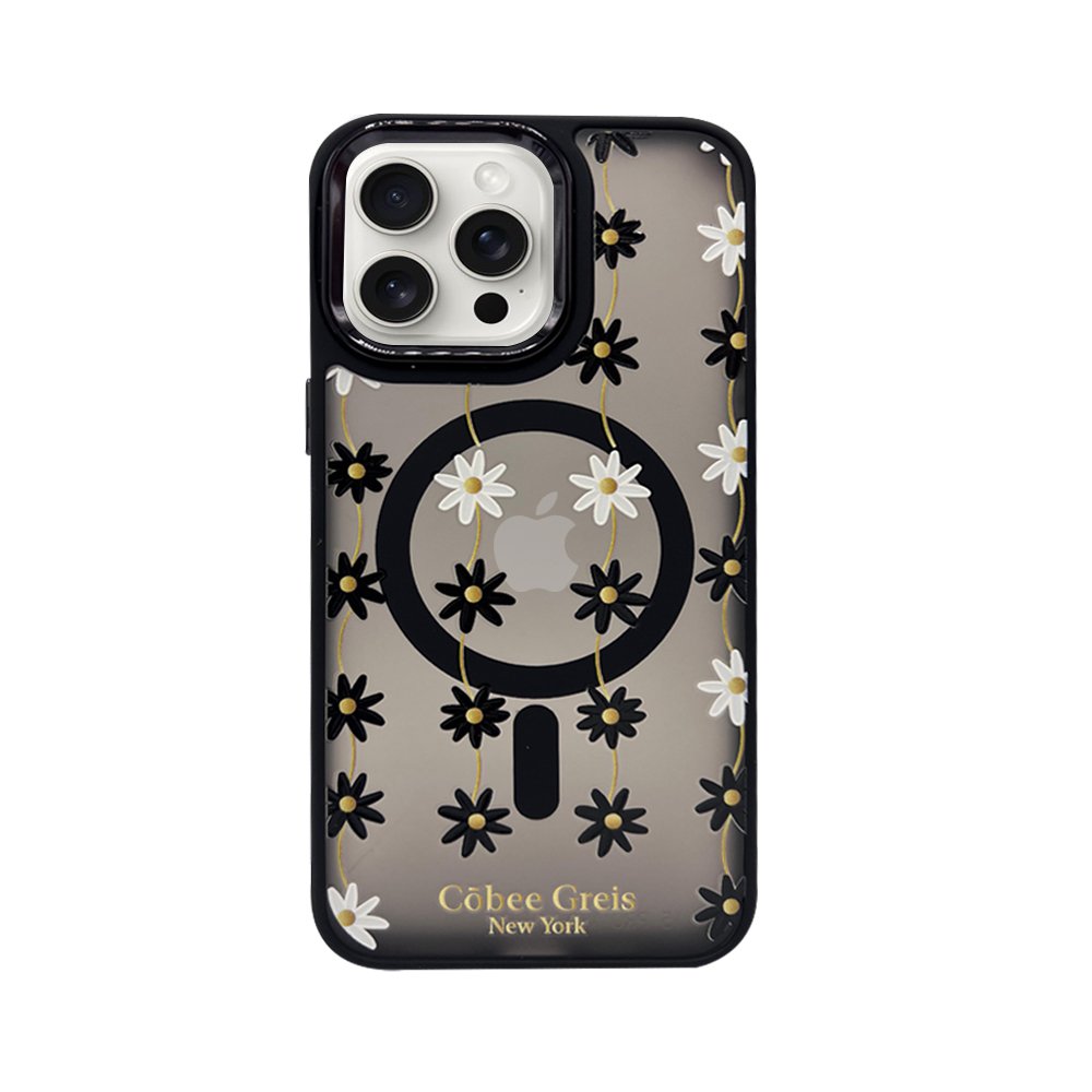 Côbee Revo MagSafe Iphone 15 Pro Greis #16 Margarita Gold / Negro