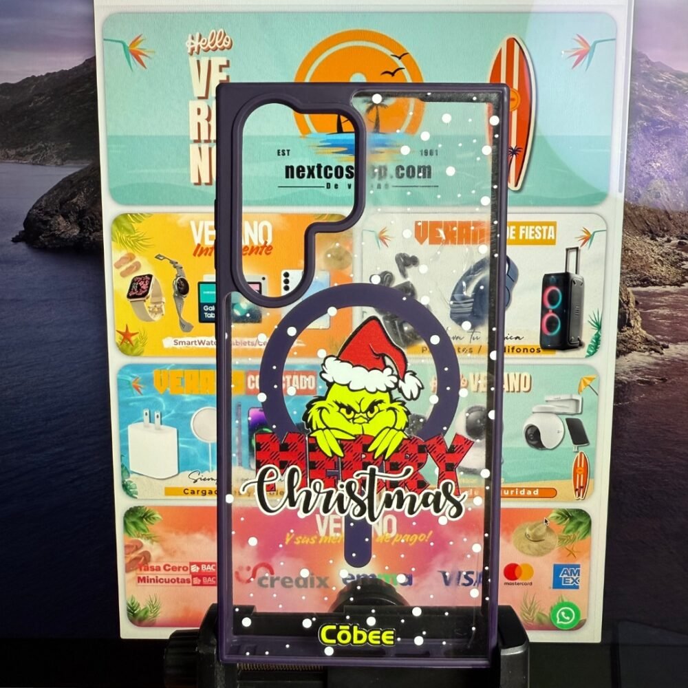 Côbee Canvas MagSafe Samsung S23 Ultra Grinchmas / Morado