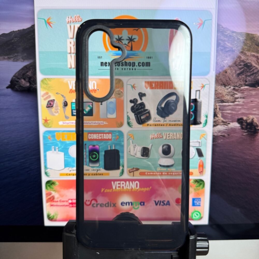 Estuche Log Samsung A54 Borde Negro