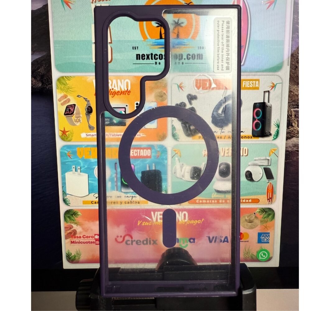 Estuche Canvas MagSafe Samsung s23 Ultra Morado