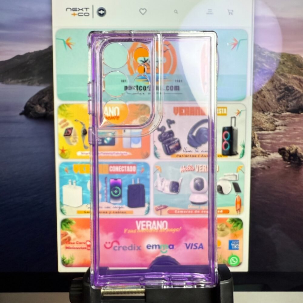 Estuche Space Cristal Samsung S23 Ultra Lila