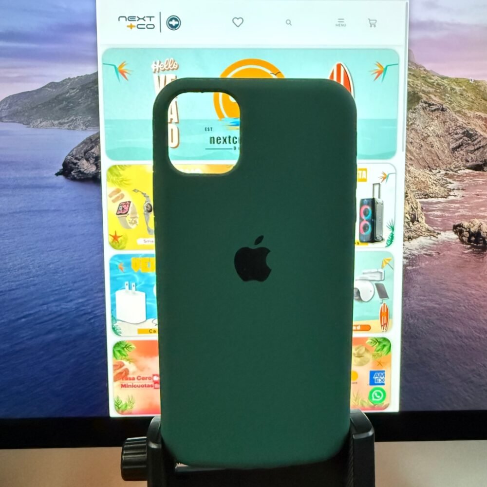 Estuche Silicon Iphone 11 verde musgo