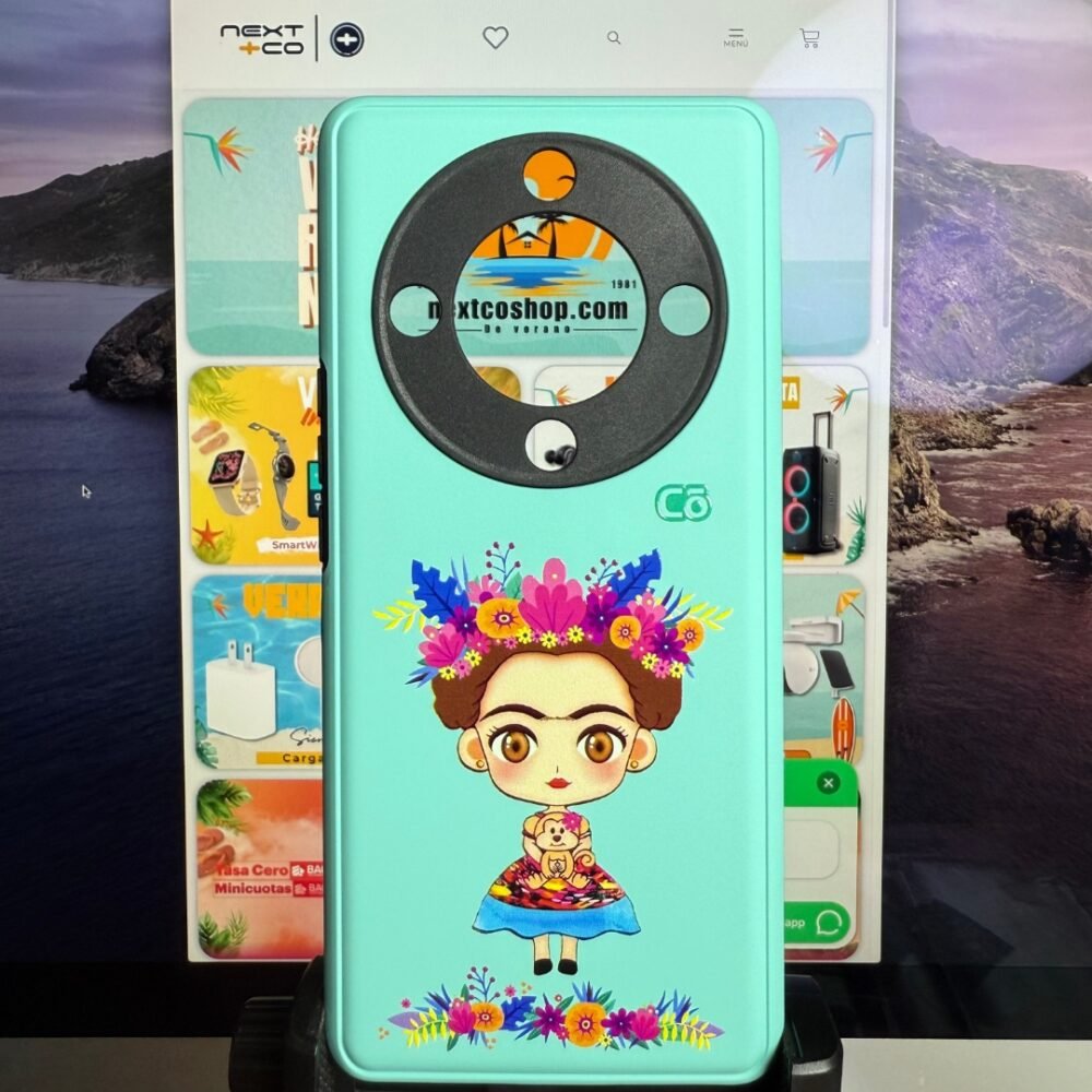 Estuche Cobee Inc Honor Magic 5 lite Frida Khalo Turquesa