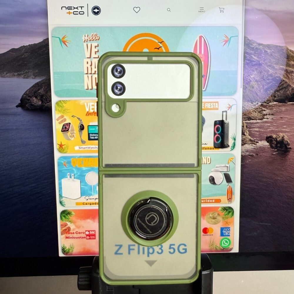 Estuche Anillo Samsung Z FLIP 3 Verde