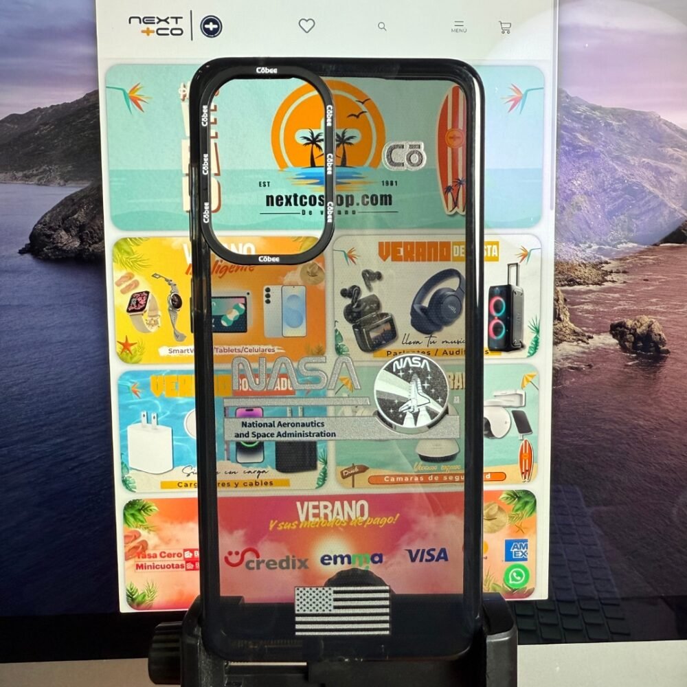 Estuche Cobee Log Samsung A73 Nasa Negro