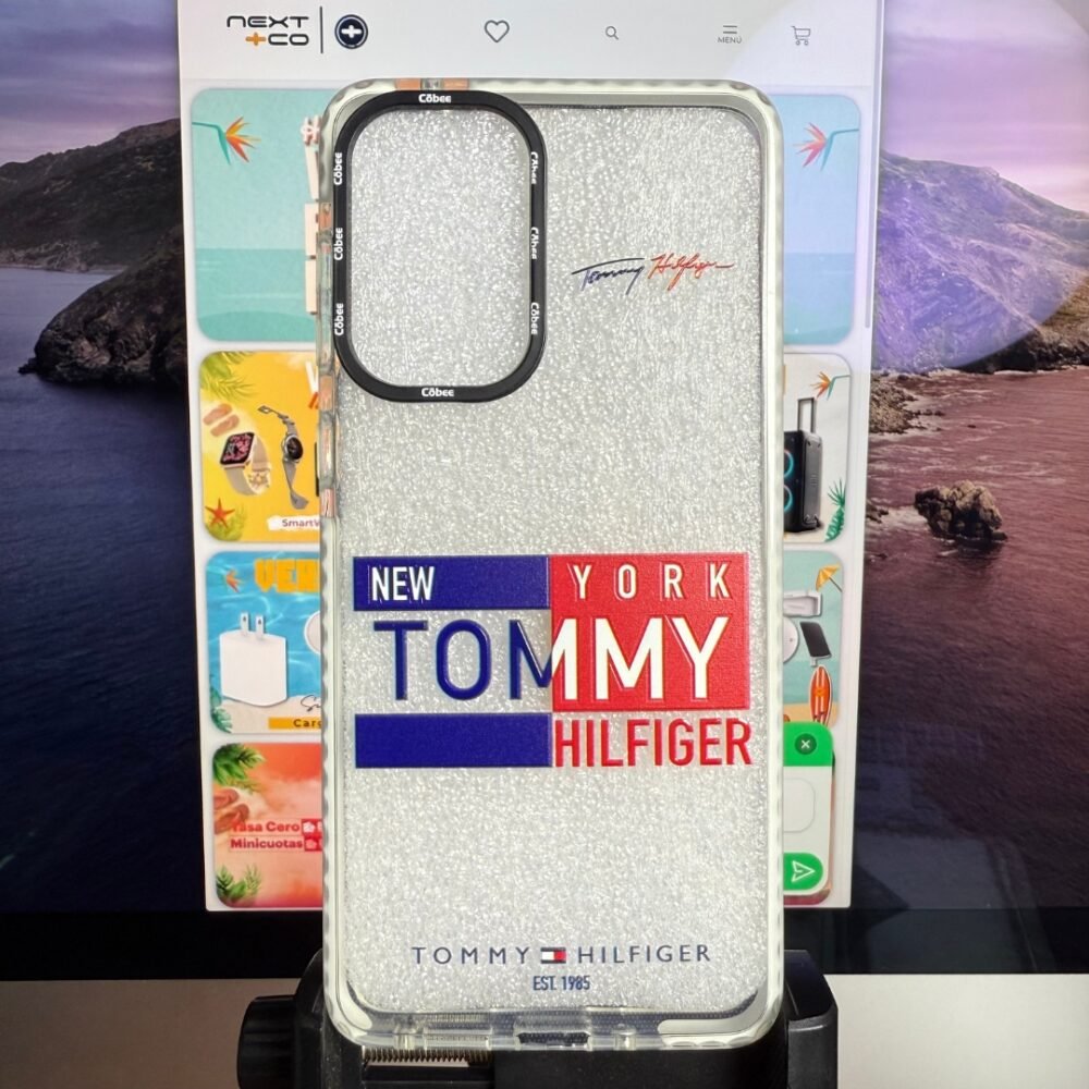 Estuche Cobee Log Samsung A73 Tommy Borde Blanco