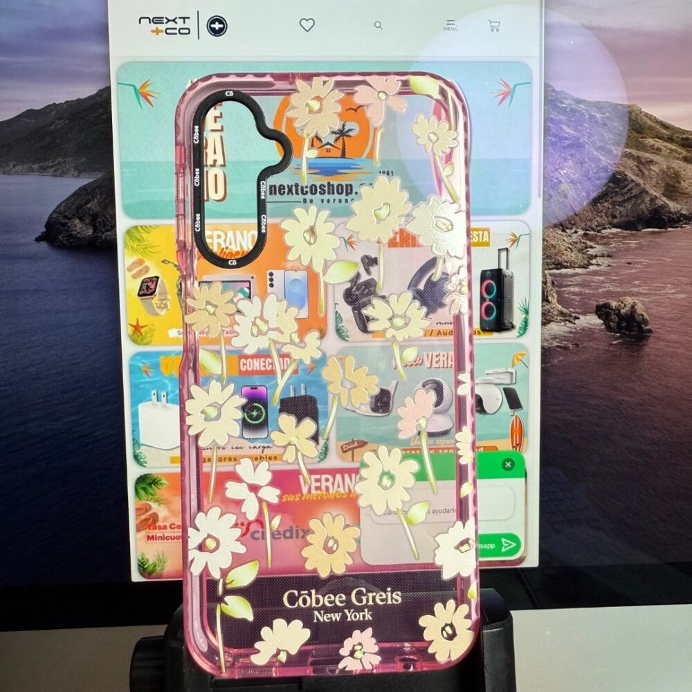 Côbee Log Samsung A24 Greis #10 Flor Rosa Rosado