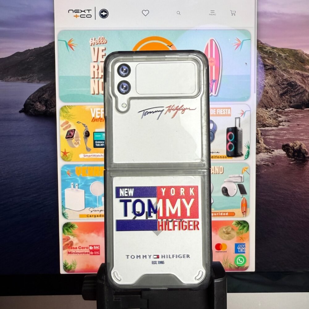 Côbee Shield Samsung Z Flip 4 Tommy borde Negro