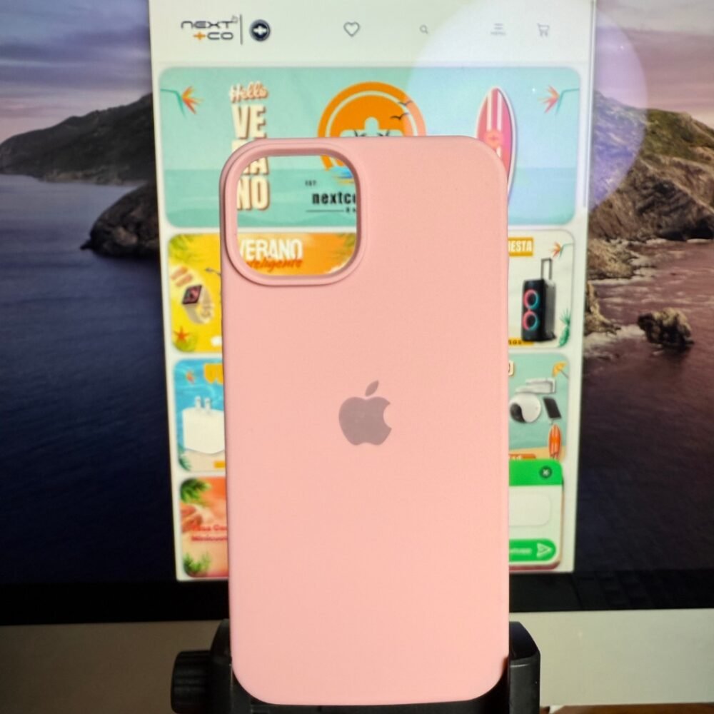 Estuche Silicon Iphone 14- Rosado