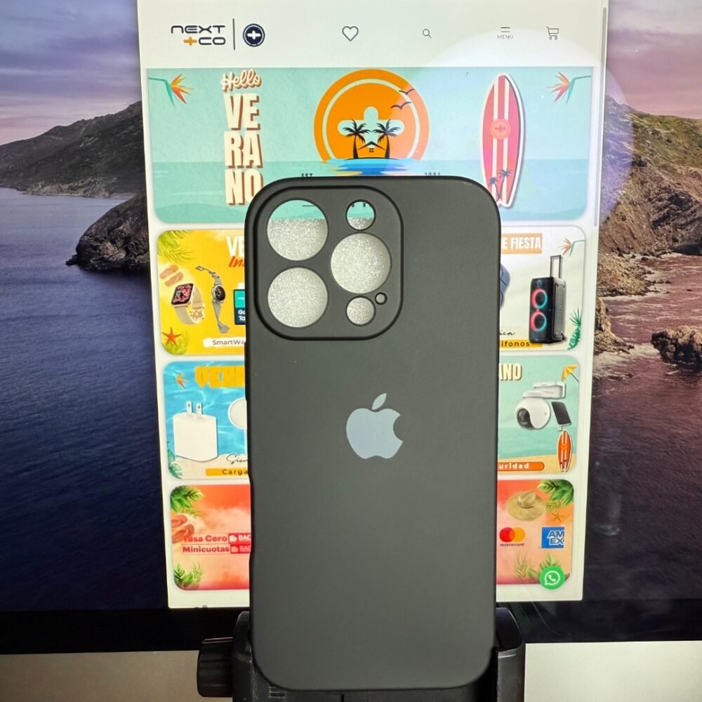Estuche Silicon Iphone 16 Pro Negro