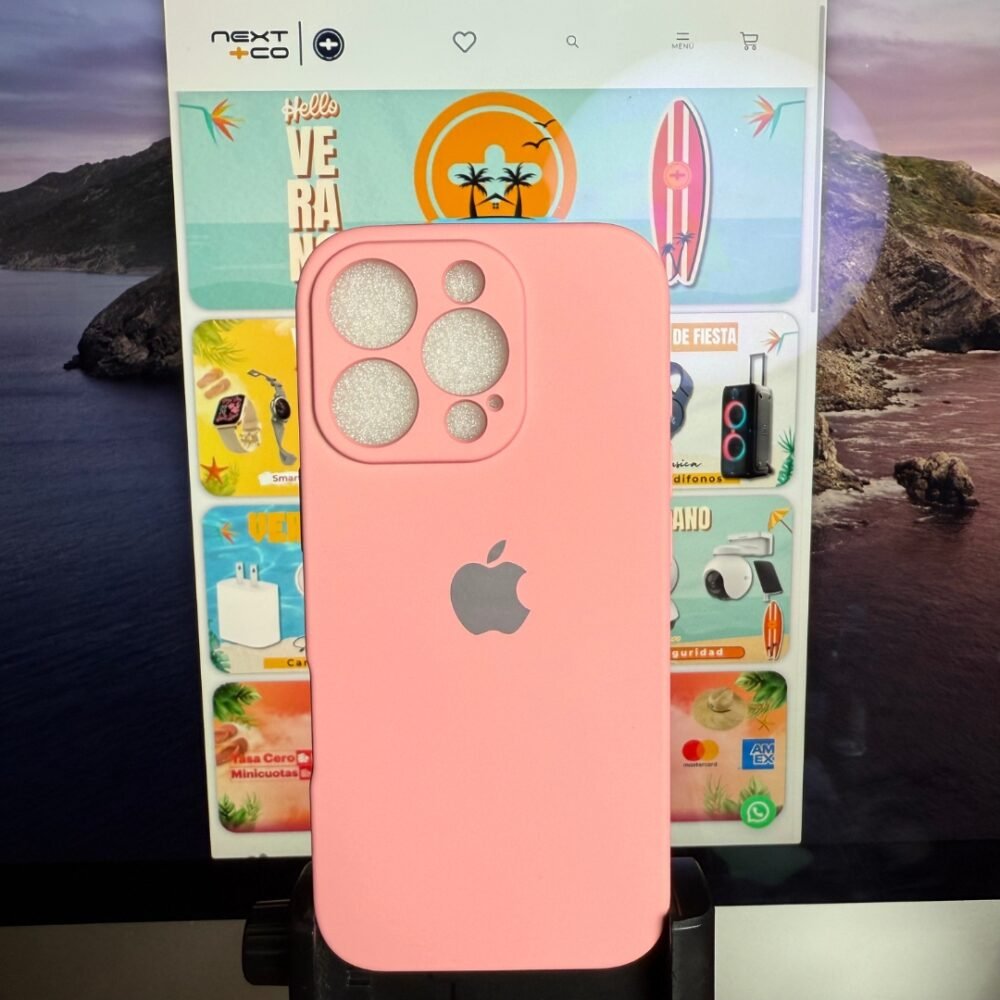 Estuche Silicon Iphone 16 Pro Rosa