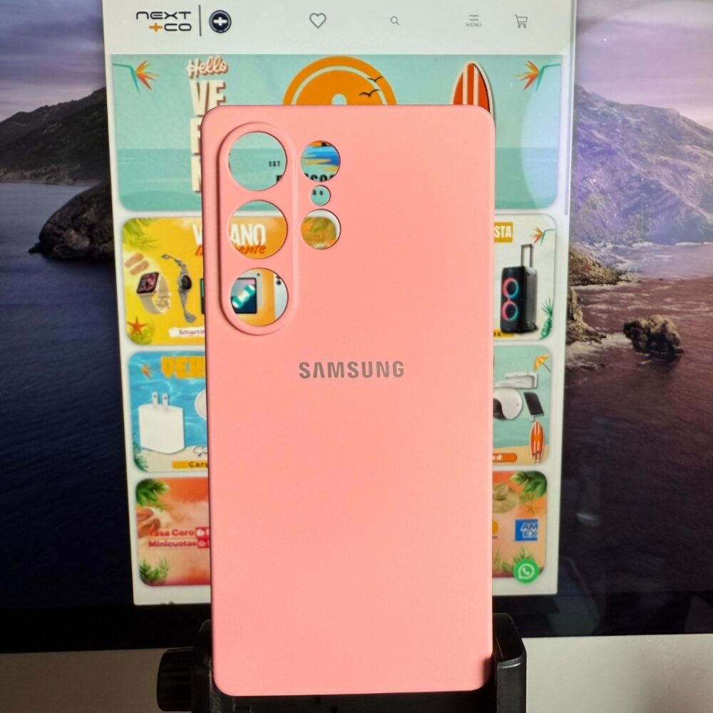 Estuche Silicon Samsung S25 Ultra Rosa