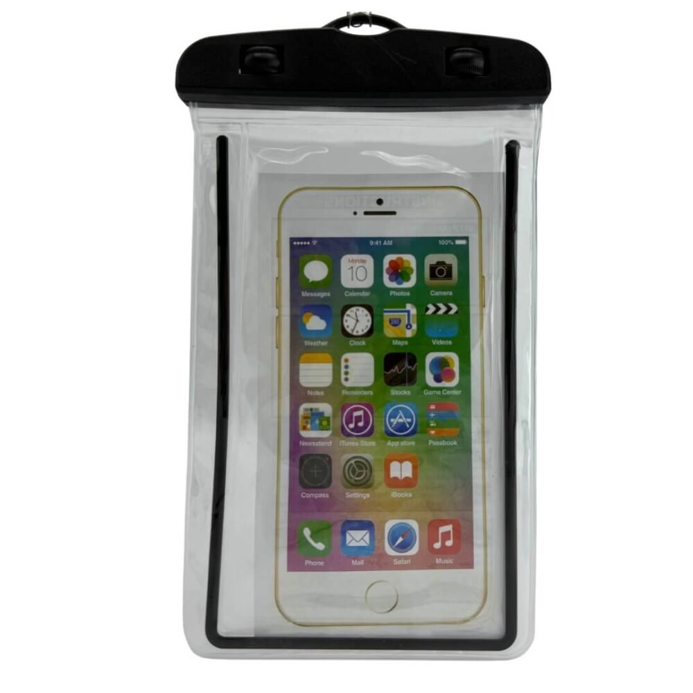 Estuche Bolsa contra Agua / Cierre Broche Negro