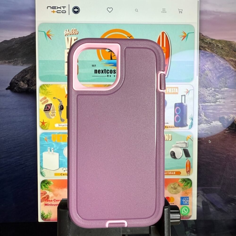 Estuche Tipo Box Iphone 15 Vino