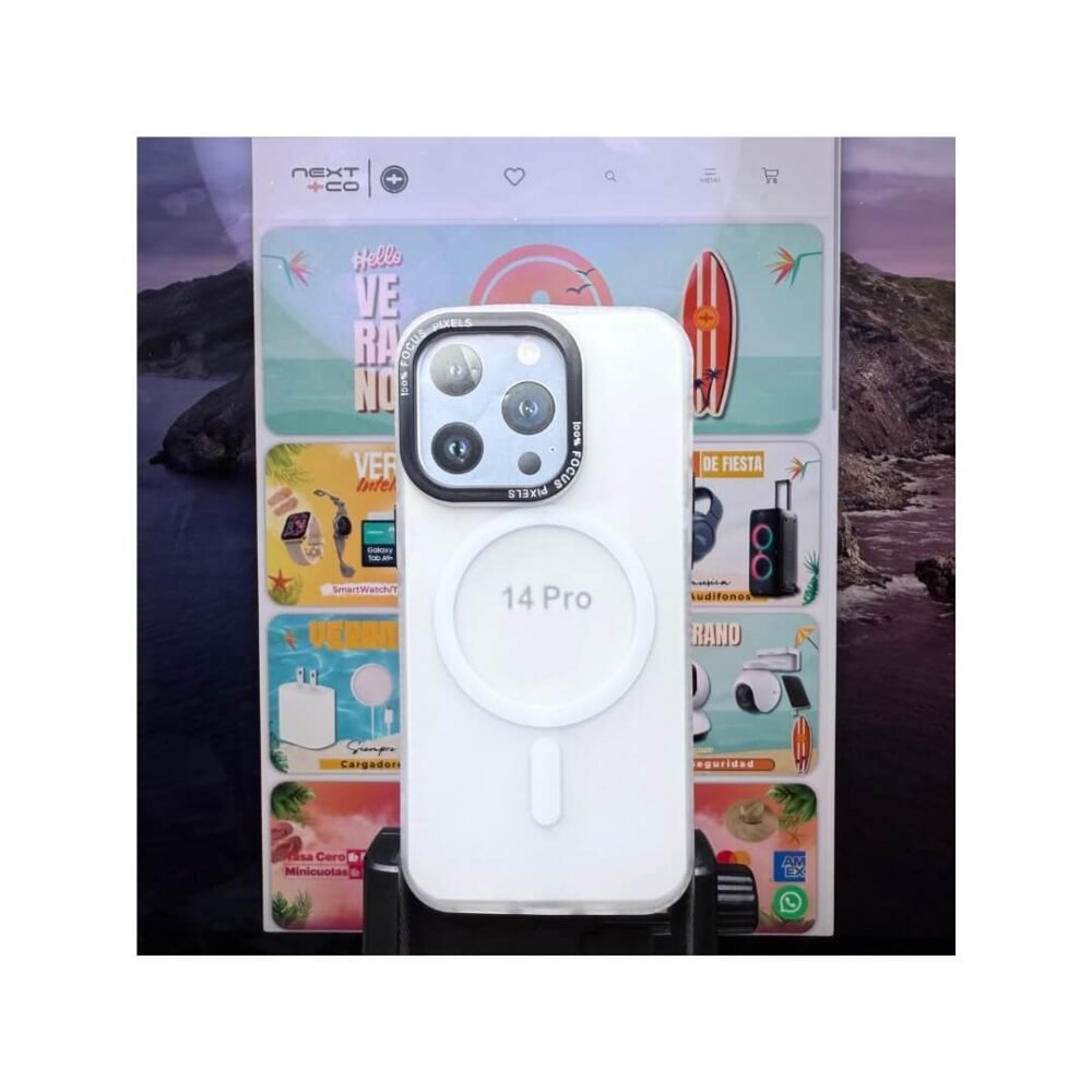 Estuche Focus MagSafe Iphone 14 Pro Blanco