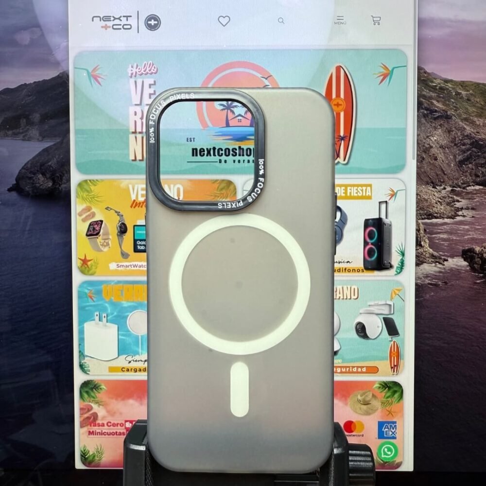 Estuche Focus MagSafe Iphone 14 Pro Gris