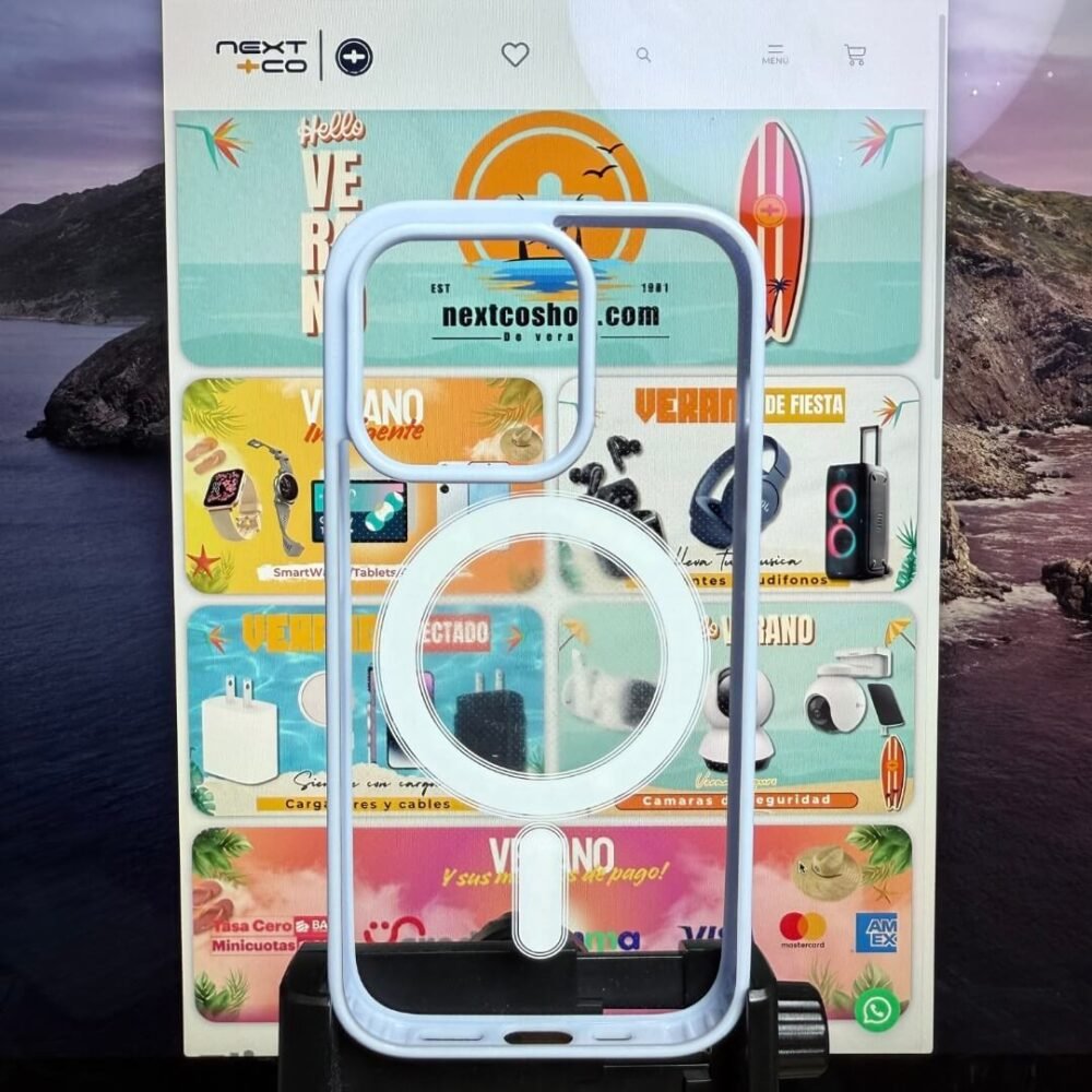 Estuche MagSafe Borde Color Iphone 14 Pro Lila