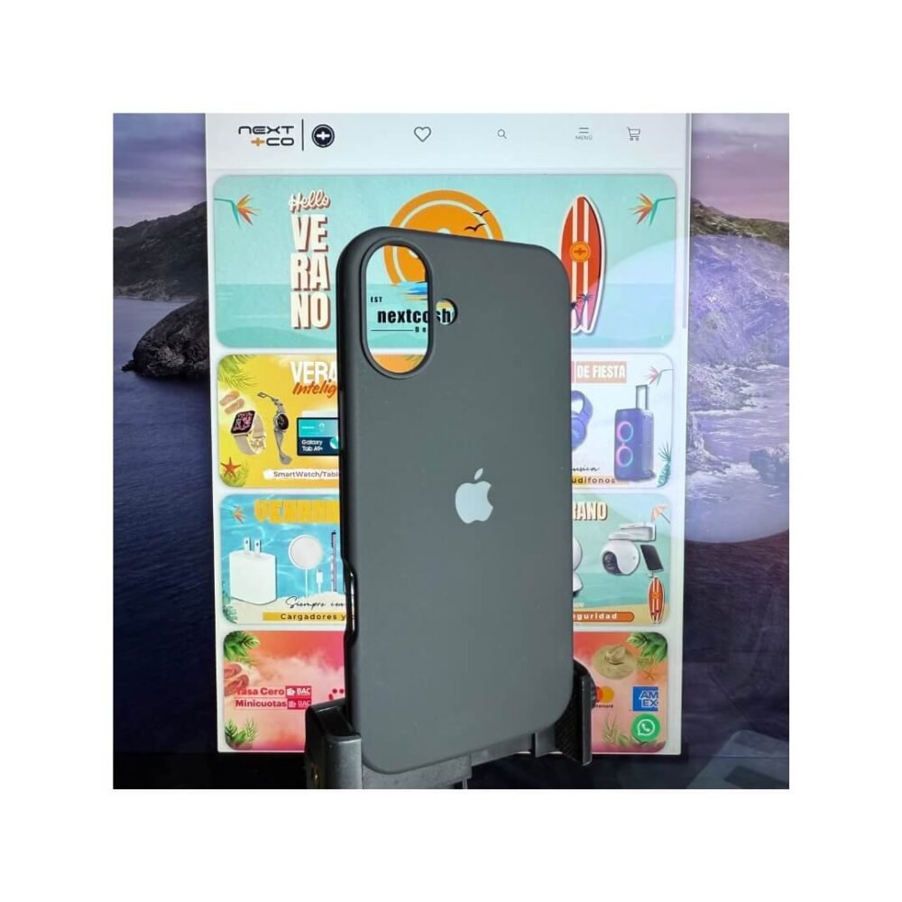 Estuche Silicon Iphone 16 Plus / Max Negro