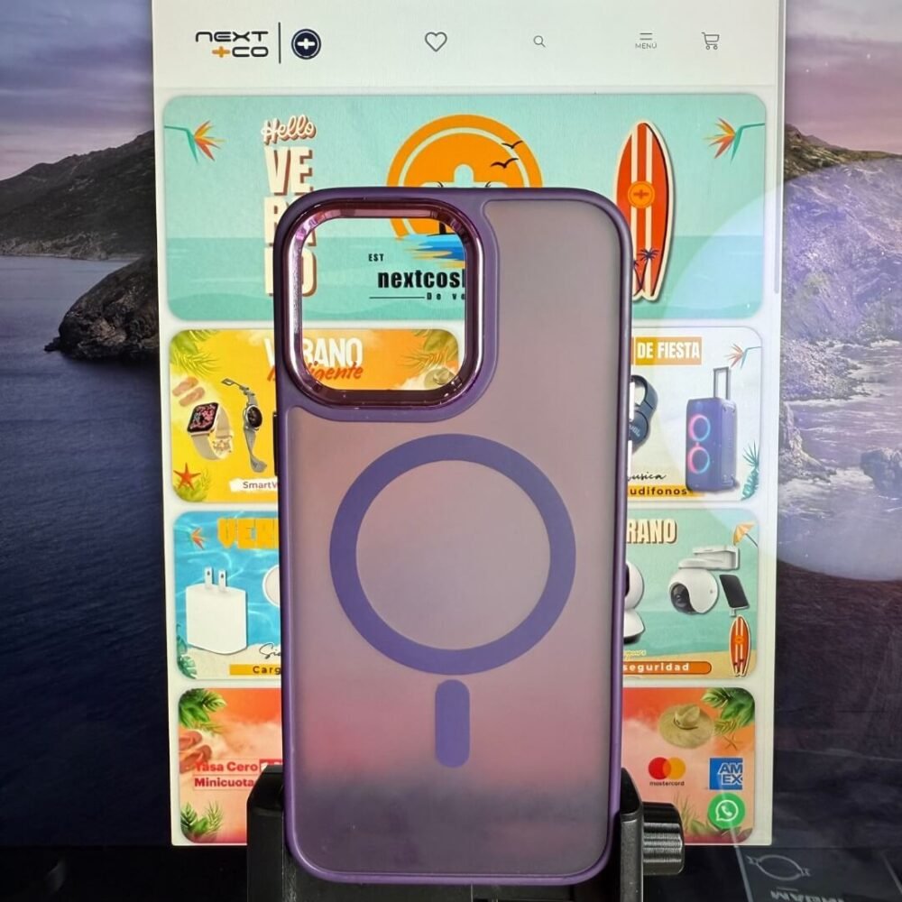 Estuche Revo Magsafe Iphone 15 Pro Max Morado