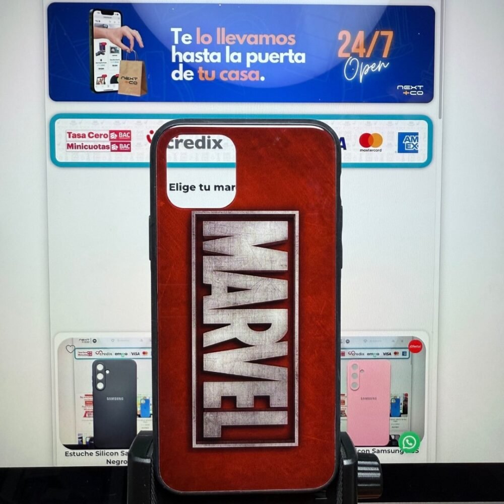 Estuche Diseño Glass Iphone 11 Pro Marvel