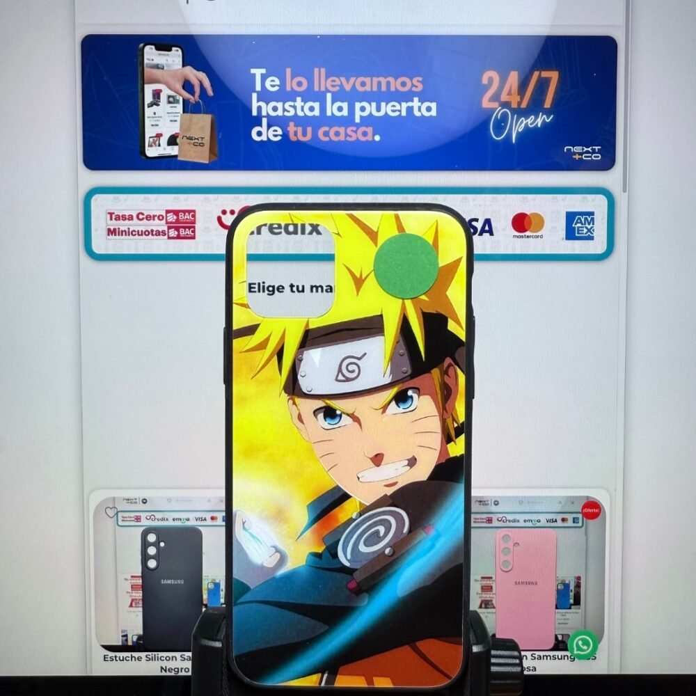 Estuche Diseño Glass Iphone 11 Pro Naruto