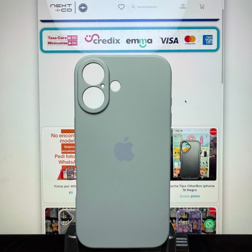 Estuche Silicon Iphone 16 Gris