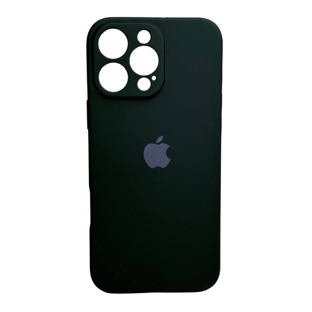 Estuche Silicon Iphone 16 Pro Max Verde Oscuro