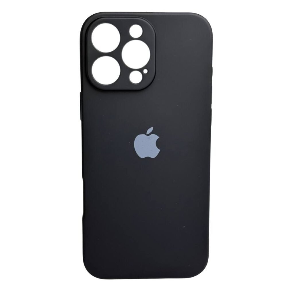 Estuche Silicon Iphone 16 Pro Max Negro