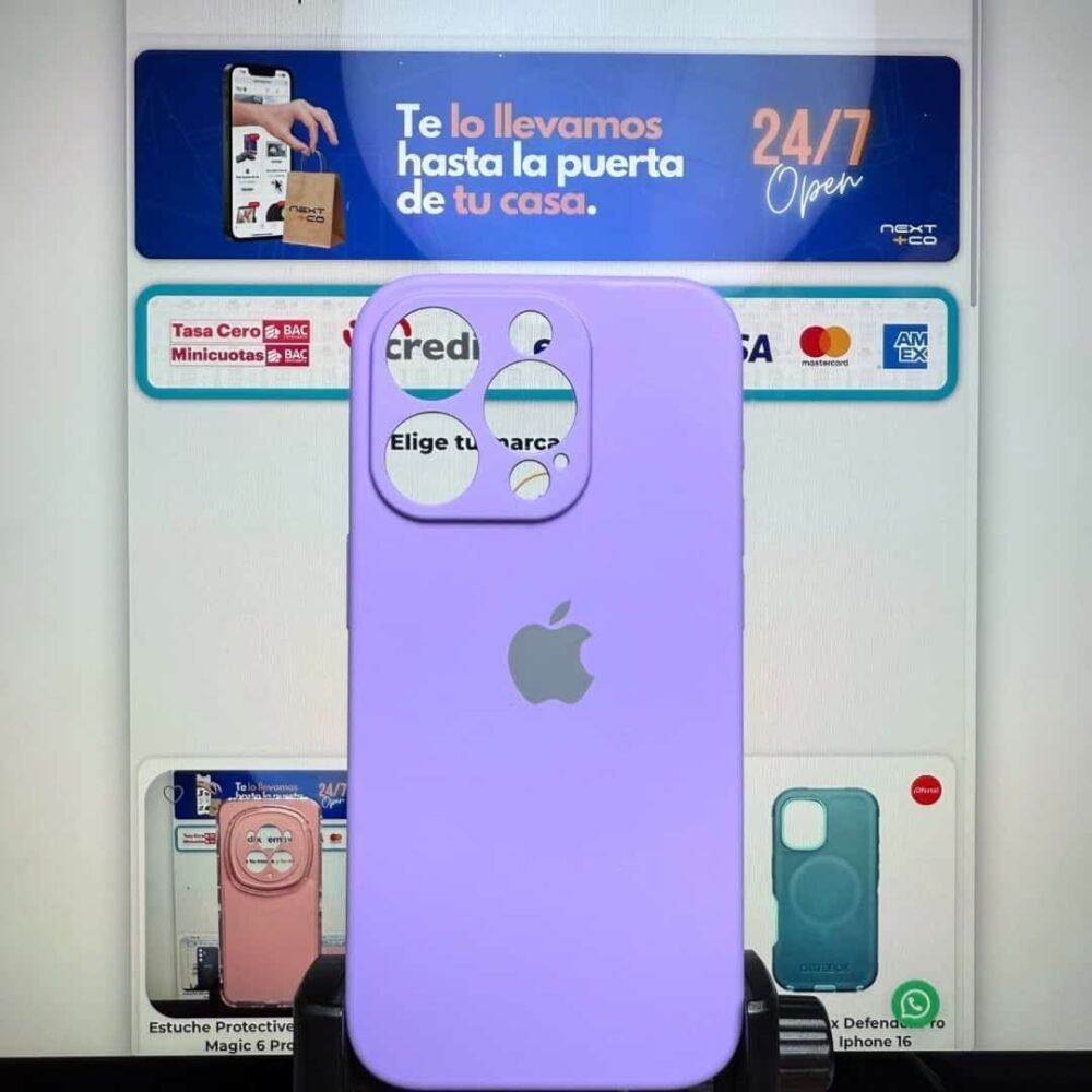 Estuche Silicon Iphone 15 Pro Lila