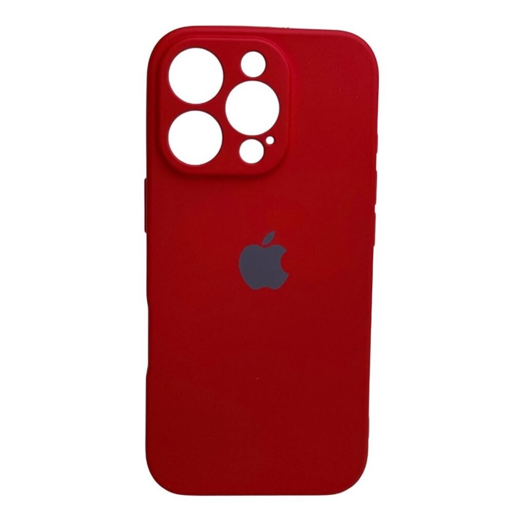Estuche Silicon Iphone 16 Pro Rojo