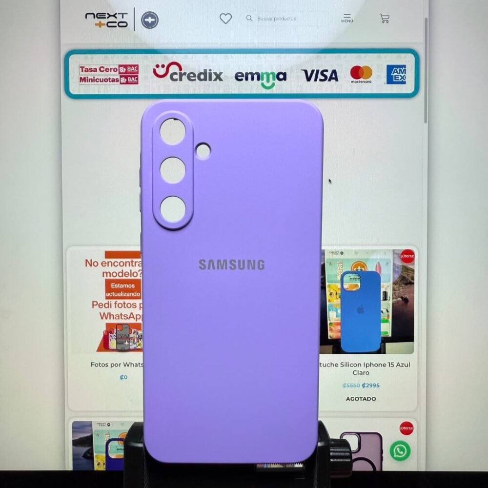 Estuche Silicon Samsung A55 Lila